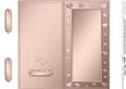 Dl Metallic Romantic Hearts Plain Card Base