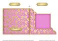 Gold Floral Cut and Fold Corner Card Plain Card Base