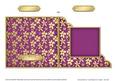 Gold Floral Cut and Fold Corner Card Plain Card Base