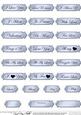 Metallic Love and Romance Greetings Text Plates