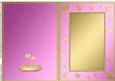 A5 Metallic Romantic Hearts Plain Card Base
