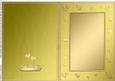 A5 Metallic Romantic Hearts Plain Card Base