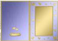 A5 Metallic Romantic Hearts Plain Card Base