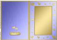 A5 Metallic Romantic Hearts Plain Card Base