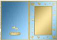 A5 Metallic Romantic Hearts Plain Card Base