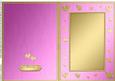 A5 Metallic Romantic Hearts Plain Card Base
