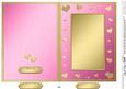 5 x 7 Metallic Romantic Hearts Plain Card Base