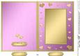 5 x 7 Metallic Romantic Hearts Plain Card Base