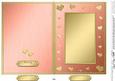 5 x 7 Metallic Romantic Hearts Plain Card Base