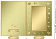 5 x 7 Metallic Romantic Hearts Plain Card Base