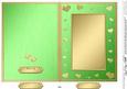 5 x 7 Metallic Romantic Hearts Plain Card Base