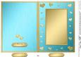5 x 7 Metallic Romantic Hearts Plain Card Base