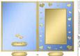 5 x 7 Metallic Romantic Hearts Plain Card Base
