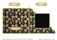 Gold Floral Cut and Fold Corner Card Plain Card Base