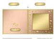 Square Metallic Romantic Hearts Plain Card Base Portrait