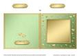 Square Metallic Romantic Hearts Plain Card Base Portrait