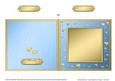 Square Metallic Romantic Hearts Plain Card Base Portrait
