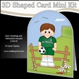 3D Shaped Card Kit - Little Footballer Plays for Plymouth