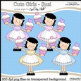 Cute Girlz - Suzi - CU4CU Digital Clip Art Set