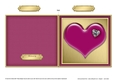 Romantic Enamel Heart - Cut and Fold Card 