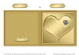 Romantic Enamel Heart - Cut and Fold Card 