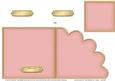 Cut and Fold Shell Corner Card Plain Card Base