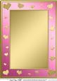 A4 Metallic Romantic Hearts Plain Card Base