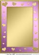 A4 Metallic Romantic Hearts Plain Card Base