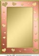 A4 Metallic Romantic Hearts Plain Card Base