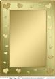 A4 Metallic Romantic Hearts Plain Card Base