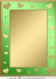 A4 Metallic Romantic Hearts Plain Card Base