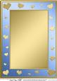 A4 Metallic Romantic Hearts Plain Card Base