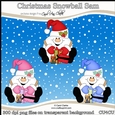 Christmas Snowball Sam - CU4CU Digital Clip Art Set
