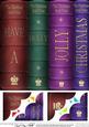 8 x 8 Merry Christmas Books Scalloped Corner Topper