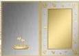 A5 Metallic Romantic Hearts Plain Card Base