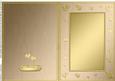 A5 Metallic Romantic Hearts Plain Card Base