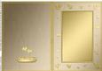 A5 Metallic Romantic Hearts Plain Card Base