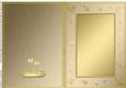 A5 Metallic Romantic Hearts Plain Card Base