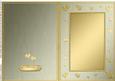 A5 Metallic Romantic Hearts Plain Card Base