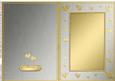 A5 Metallic Romantic Hearts Plain Card Base