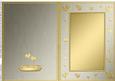 A5 Metallic Romantic Hearts Plain Card Base