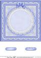 8 x 8 Pearls, Lace and Ribbon Plain Card Base