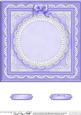 8 x 8 Pearls, Lace and Ribbon Plain Card Base