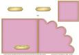 Cut and Fold Shell Corner Card Plain Card Base