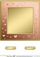 8 x 8 Metallic Romantic Hearts Plain Card Base