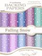 Falling Snow Xmas Snowglobe Matching Backing Paper Kit