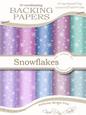 Snowflakes Xmas Snowglobe Matching Backing Paper Kit