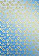 Gold Metallic Flowers Matching Backing Paper Kit