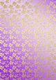 Gold Metallic Flowers Matching Backing Paper Kit