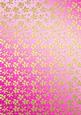Gold Metallic Flowers Matching Backing Paper Kit
